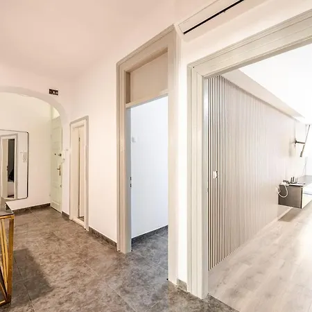 Gaby In Center Of Apartment Split